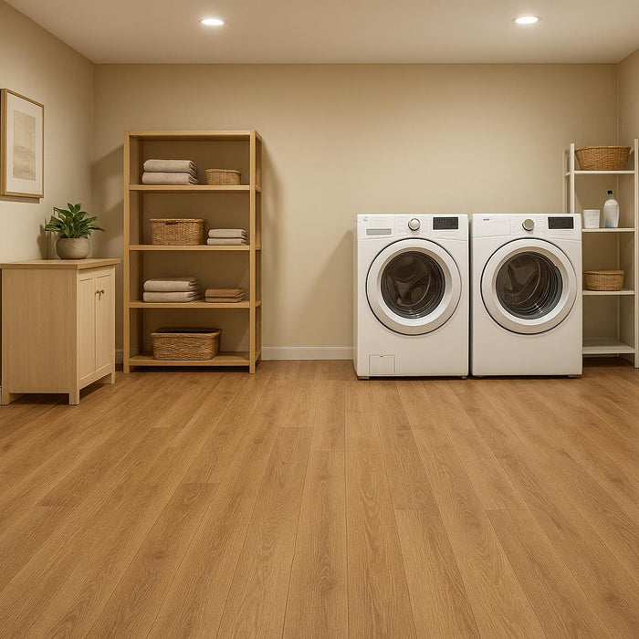 How to Install Sheet Vinyl Flooring in Basement or Laundry