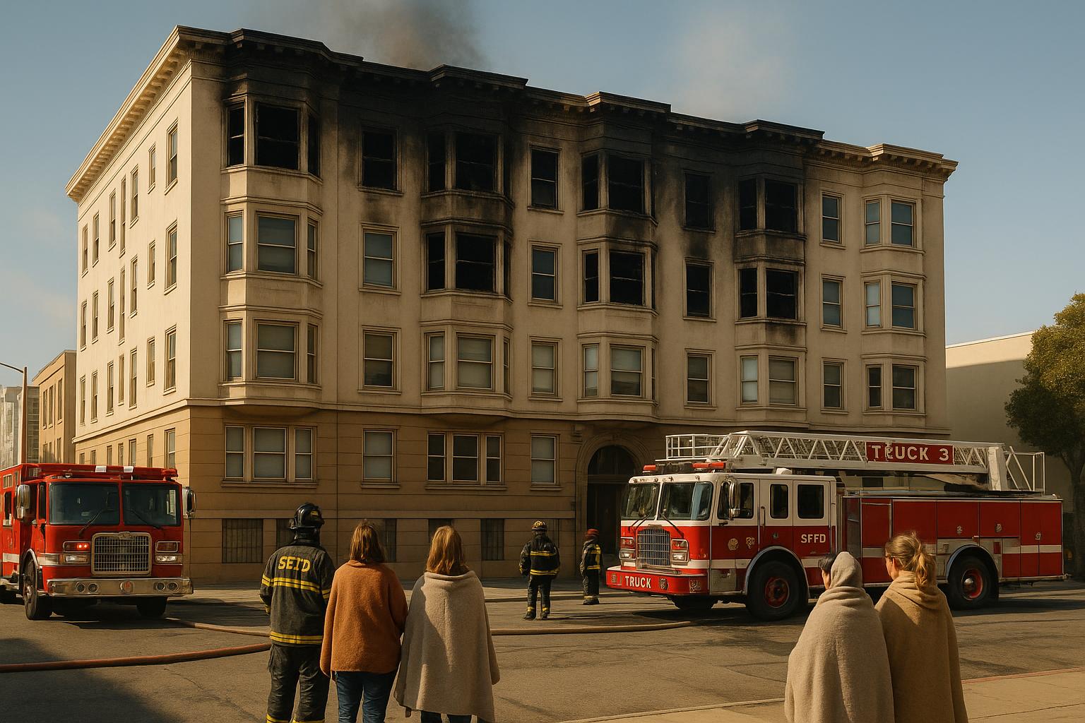 Apartment Fire in San Francisco Displaces 45 Tenants