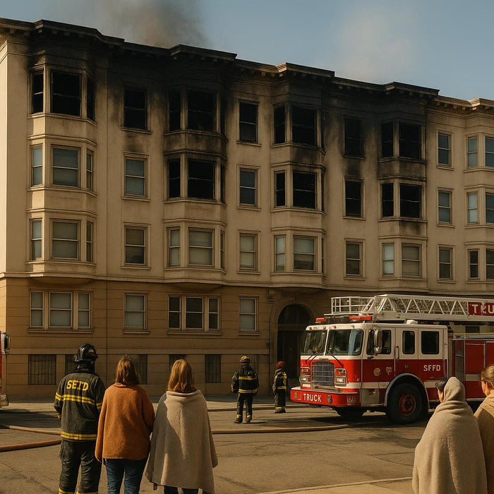 Apartment Fire in San Francisco Displaces 45 Tenants