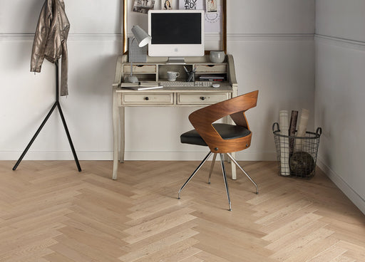 Panaget - French oak Classic/Authentic Tufeau, Herringbone 90 - Engineered Hardwood Floors 