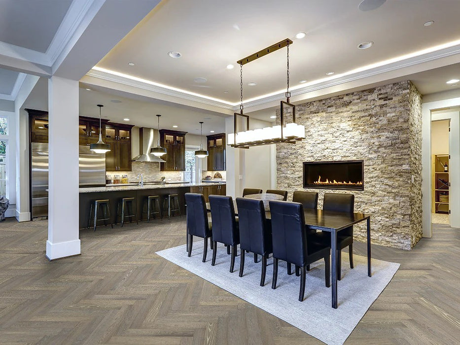 Monarch Plank - Lago Vico Herringbone Engineered Hardwood - Engineered Hardwood Floors 