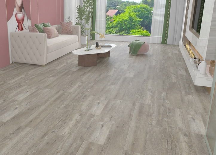 Country Wood Flooring - 5" Solid Hickory Distressed--Mt. Rainier - Solid Wood Floors 