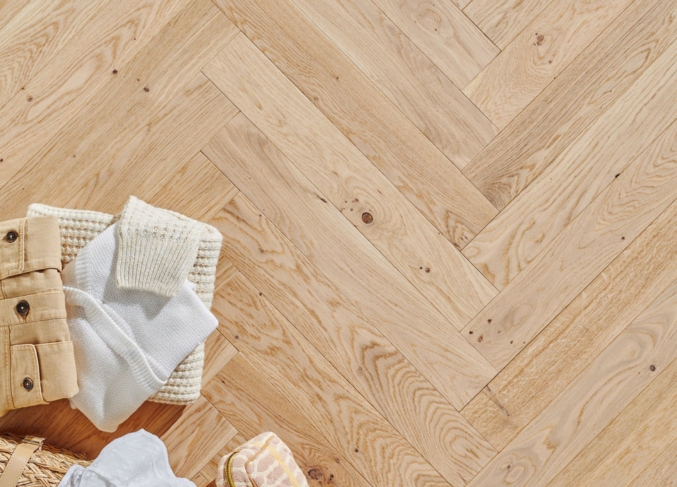 Panaget - French oak Zenitude Bois flotte, Herringbone 90 - Engineered Hardwood Floors 