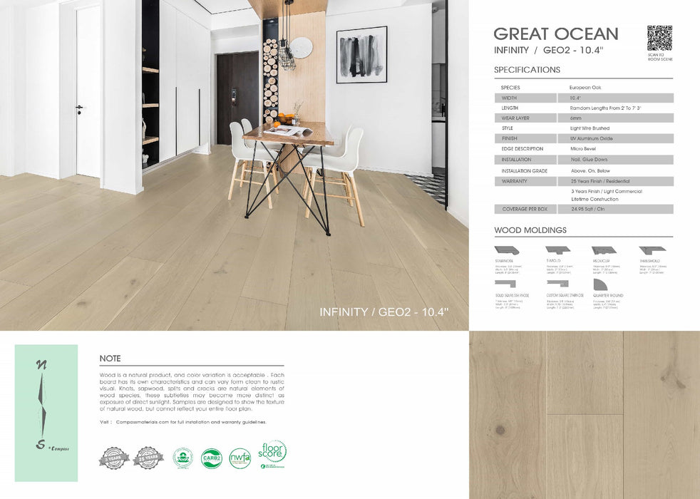 Compass Materials - Infinity - Engineered Hardwood Floors 