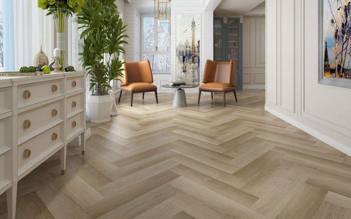 Gaia Flooring - GAIA Vinyl Dolce Luna Herringbone - Vinyl Floors 