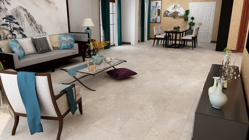 Medallion - Travertine Biscuit - SPC Floors 