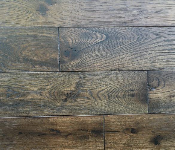 Country Wood Flooring - 6"Solid WireBrushed/UV Oiled Oak Wineyard - Solid Wood Floors 