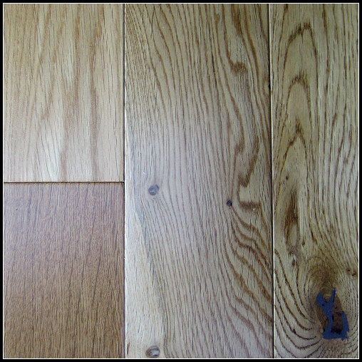 Country Wood Flooring - 6"Solid WireBrushed/UV Oiled Oak Natural - Solid Wood Floors 