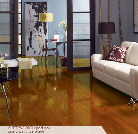 Somerset Hardwood Flooring - Somerset High Gloss Butterscotch Solid Red Oak 3-1/4″ - Solid Wood Floors 