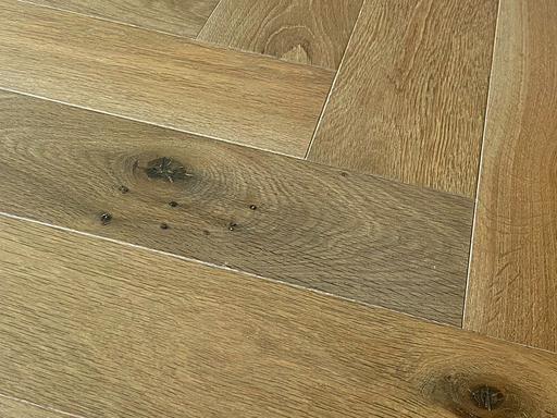 Monarch Plank - Domaine II Verte Herringbone Engineered Hardwood - Engineered Hardwood Floors 