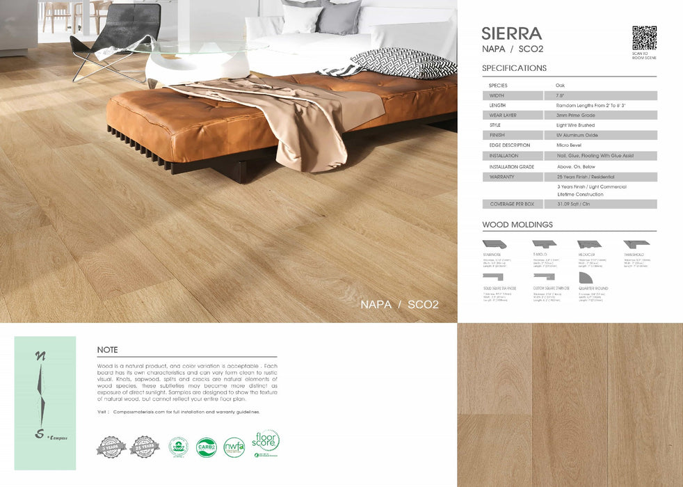 Compass Materials - Napa - Engineered Hardwood Floors 