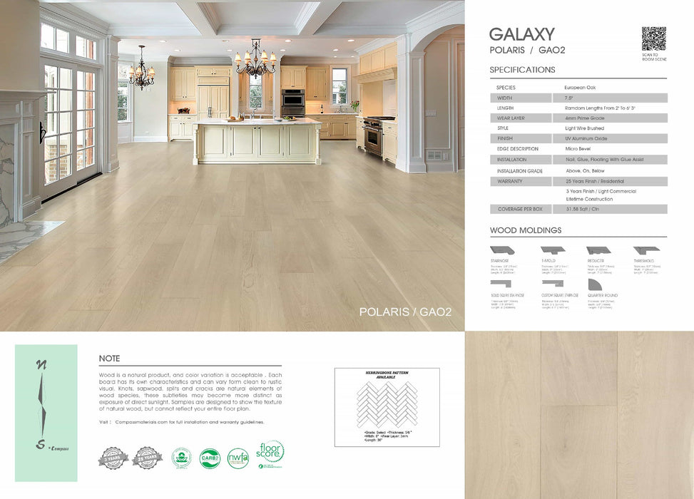 Compass Materials - Polaris - Engineered Hardwood Floors 