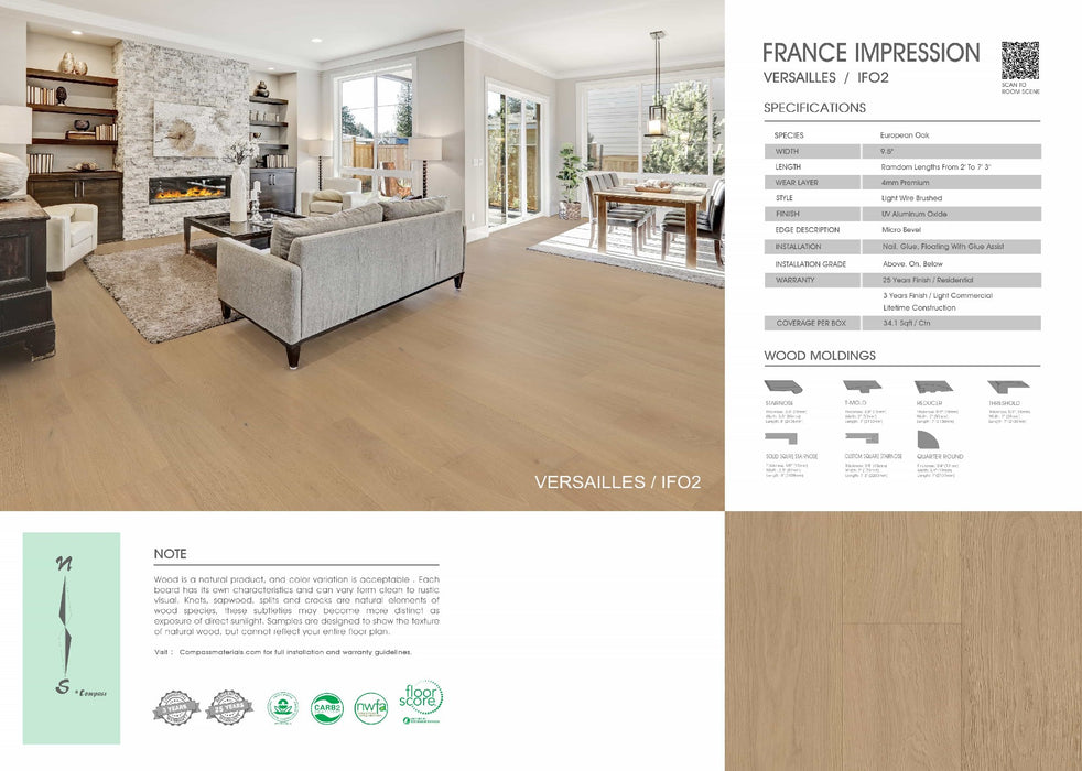 Compass Materials - Versailles - Engineered Hardwood Floors 