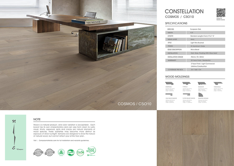 Compass Materials - Cosmos - Engineered Hardwood Floors 