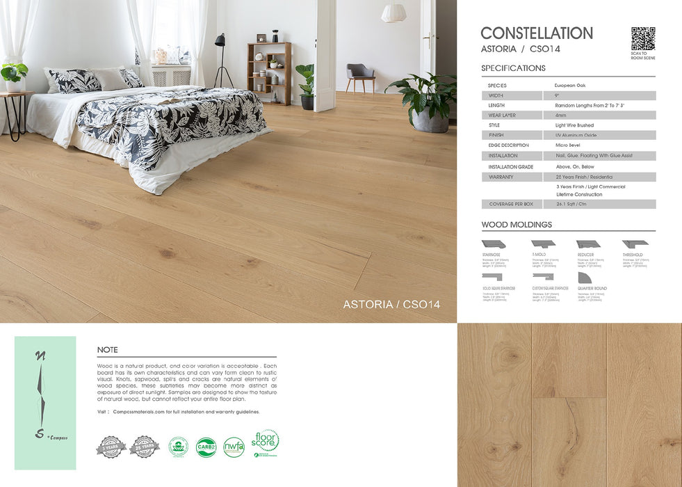 Compass Materials - Astoria - Engineered Hardwood Floors 