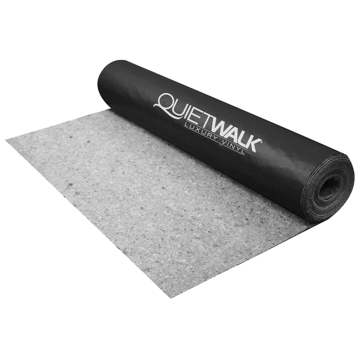 QuietWalk LV Luxury Vinyl, Laminate, or Wood Underlayment (Float, Glue, or Nail) w/Vapor Barrier- Sound Reduction, Compression Resistant, Moisture Protection QW100LV